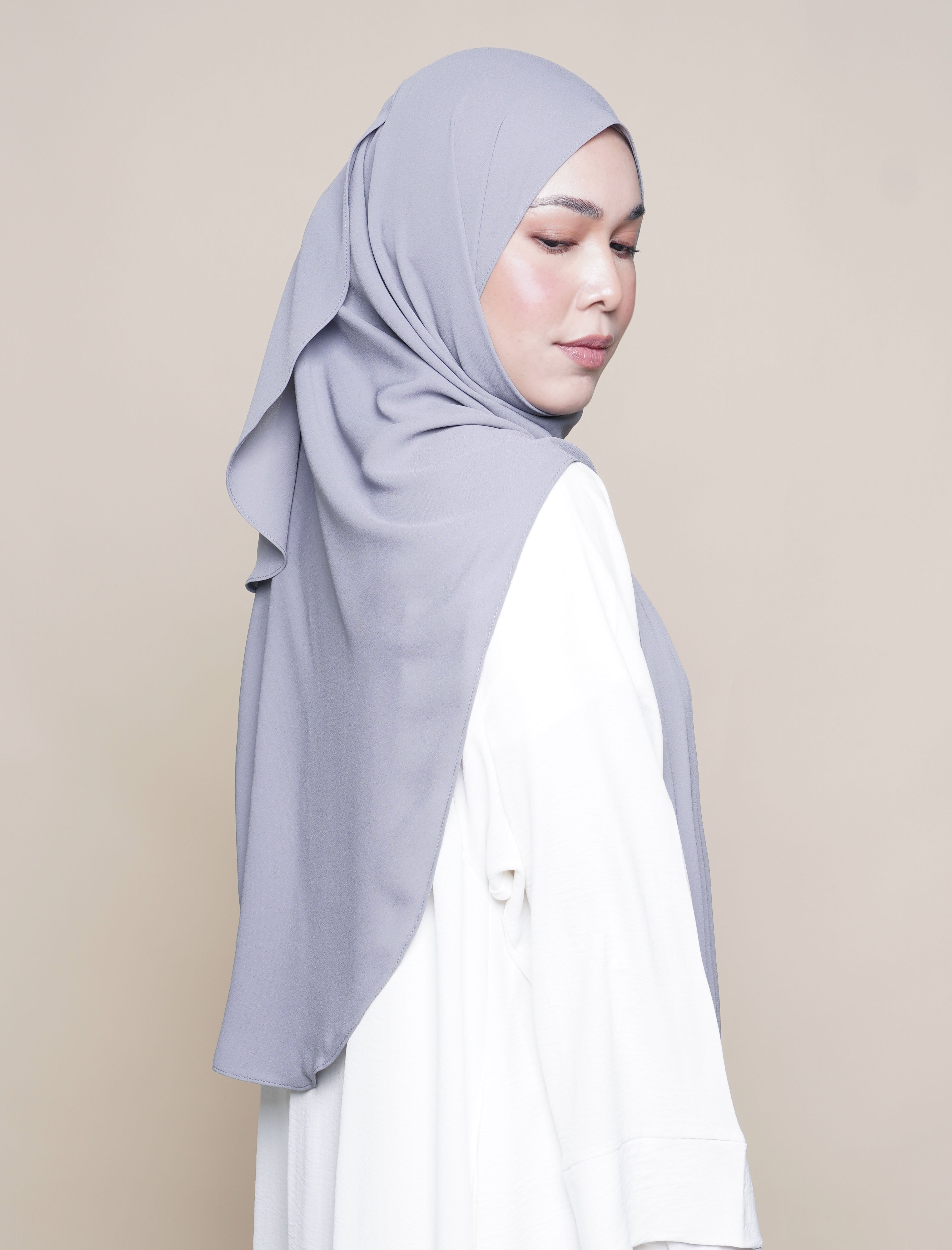 Maryam Soft Chiffon Onesie - Grey