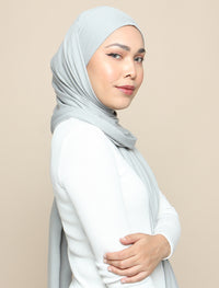Lux Square Soft Jersey - Light Grey