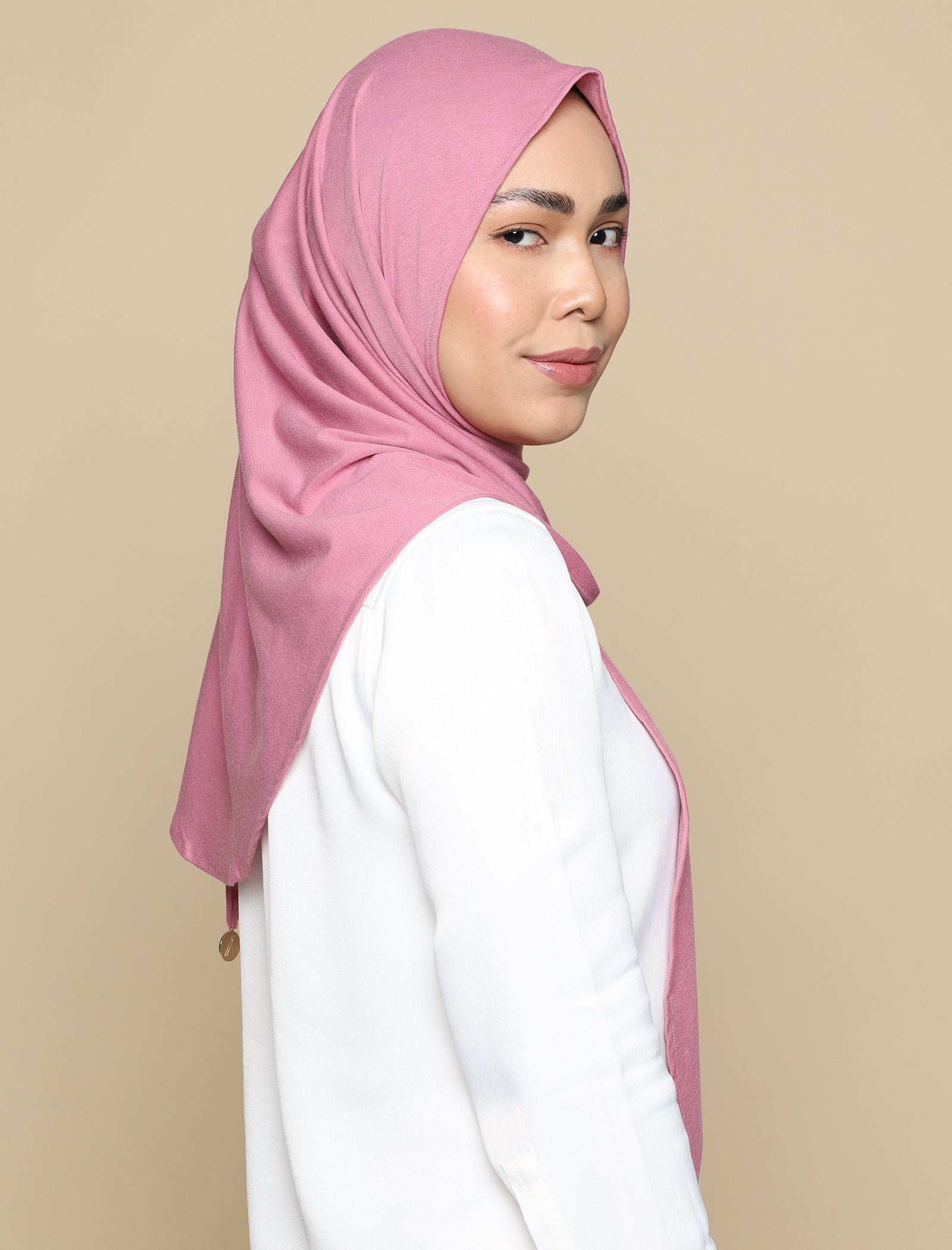 Basic Tri Scarf Onesie - Mauve