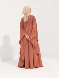 3 Way Abaya Kaftan - Azuki