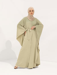 3 Way Abaya Kaftan - Sage