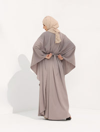 3 Way Abaya Kaftan - Steel