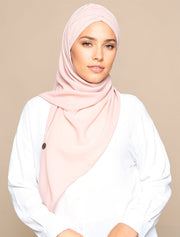 Korean Chiffon Tri Lux Turban - Peach Pink