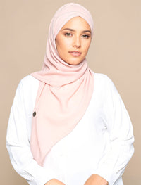 Korean Chiffon Tri Lux Turban - Peach Pink