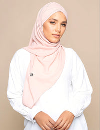 Korean Chiffon Tri Lux Turban - Peach Pink