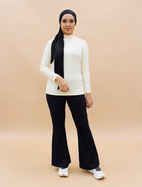 AirLite InnerGlow Mock Neck Top in Nude