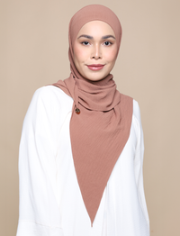 Soft Crepe Tri Lux Square - Toffee