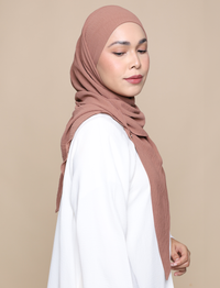 Soft Crepe Tri Lux Square - Toffee