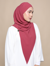 Soft Crepe Tri Lux Square - Rose