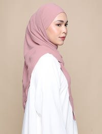 Soft Crepe Tri Lux Square - Blush