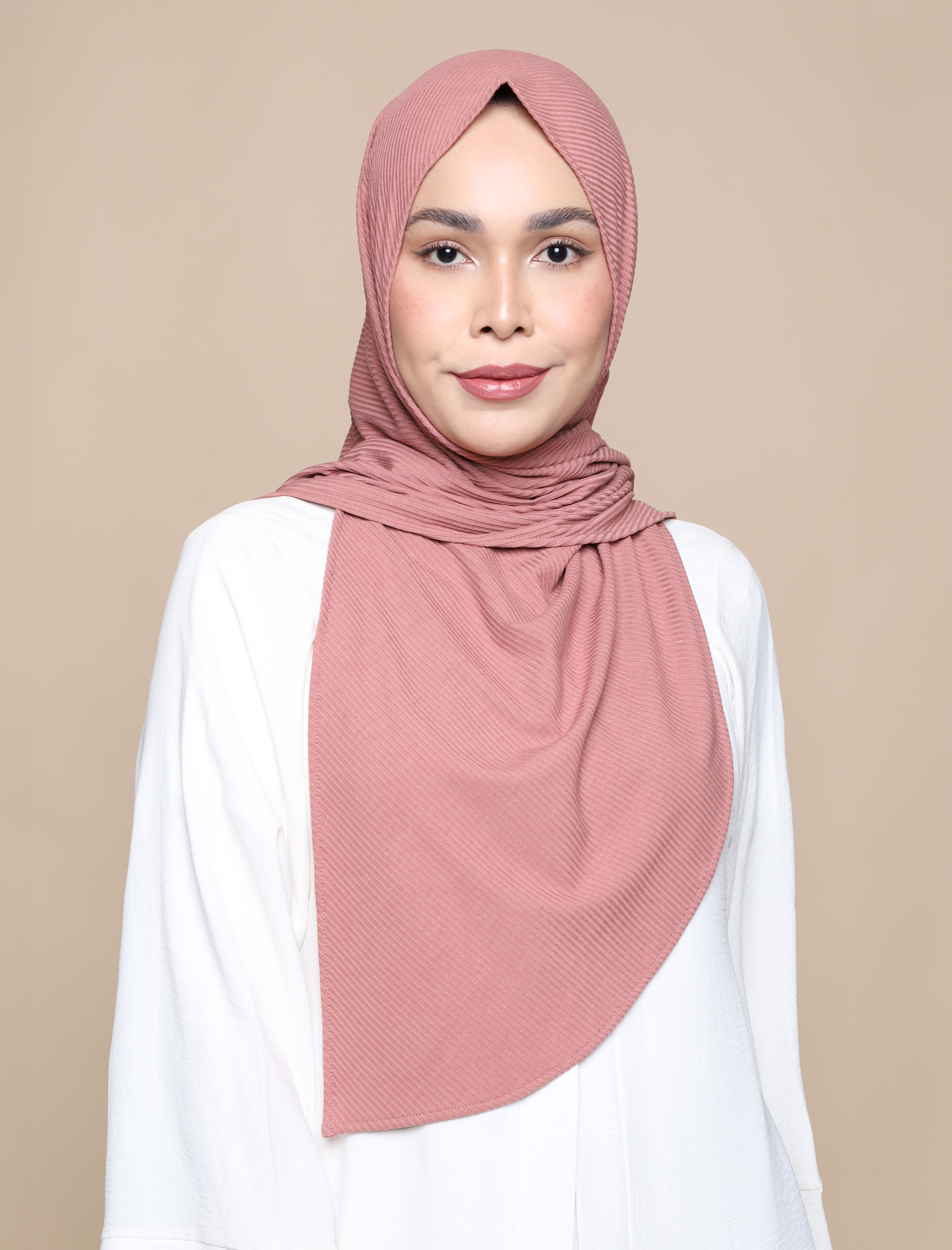 XL Comfort Knit Tri Onesie - Dusty Rose