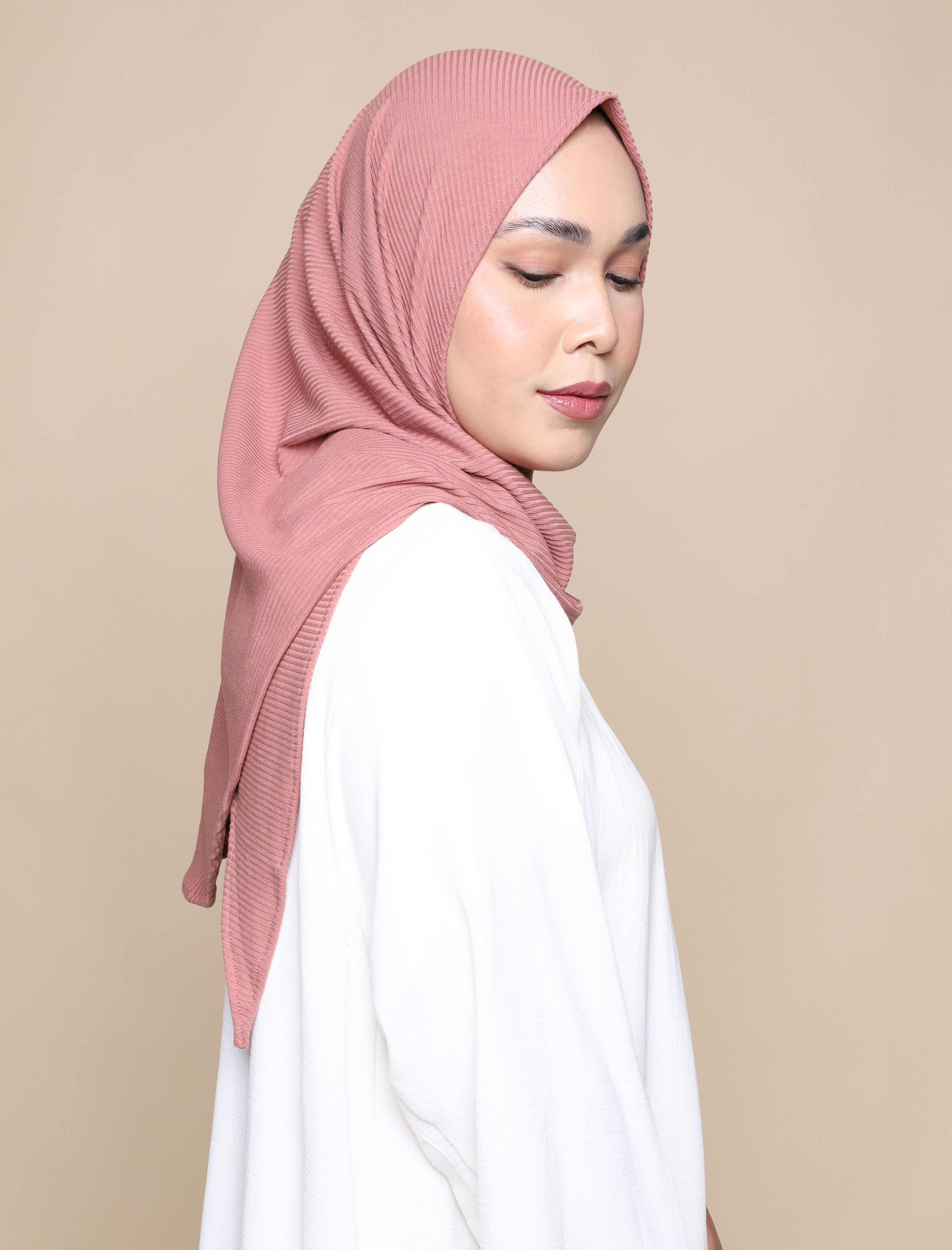 Comfort Knit Tri Onesie - Dusty Rose