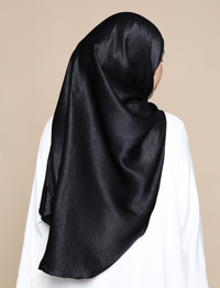 Maryam Satin Crepe Onesie - Black