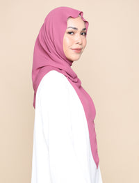 Korean Chiffon Tri Scarf - Rosewood