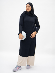 Ultra Light Active Long Tunic in Kohl