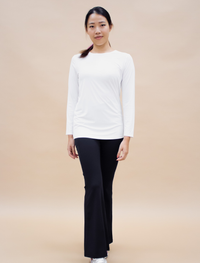 AirLite InnerGlow Crew Neck Top in White