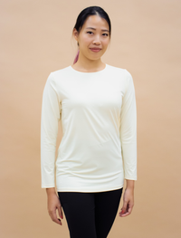 AirLite InnerGlow Crew Neck Top in Nude