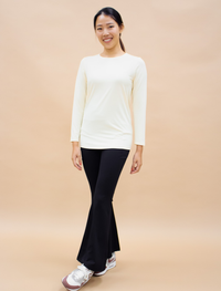 AirLite InnerGlow Crew Neck Top in Nude