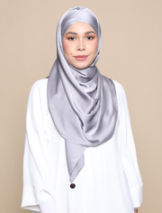 Lux Turban Soft Satin Silk - Grey
