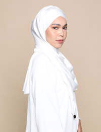 Lux Turban Soft Satin Silk - White
