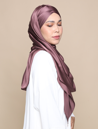 Lux Turban Soft Satin Silk - Plum