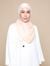 Shimmer Satin Lux Square Shawl - Champagne