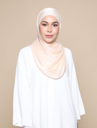Shimmer Satin Lux Square Shawl - Champagne