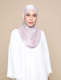 Shimmer Satin Lux Square Shawl - Light Amethyst