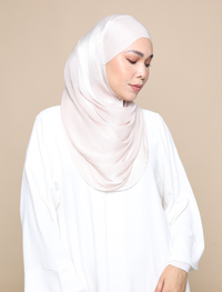 Shimmer Satin Lux Square Shawl - Ivory