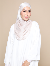 Shimmer Satin Lux Square Shawl - Ivory