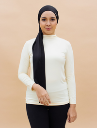 AirLite InnerGlow Mock Neck Top in Nude