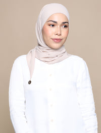 Korean Chiffon Tri Lux Square - Almond