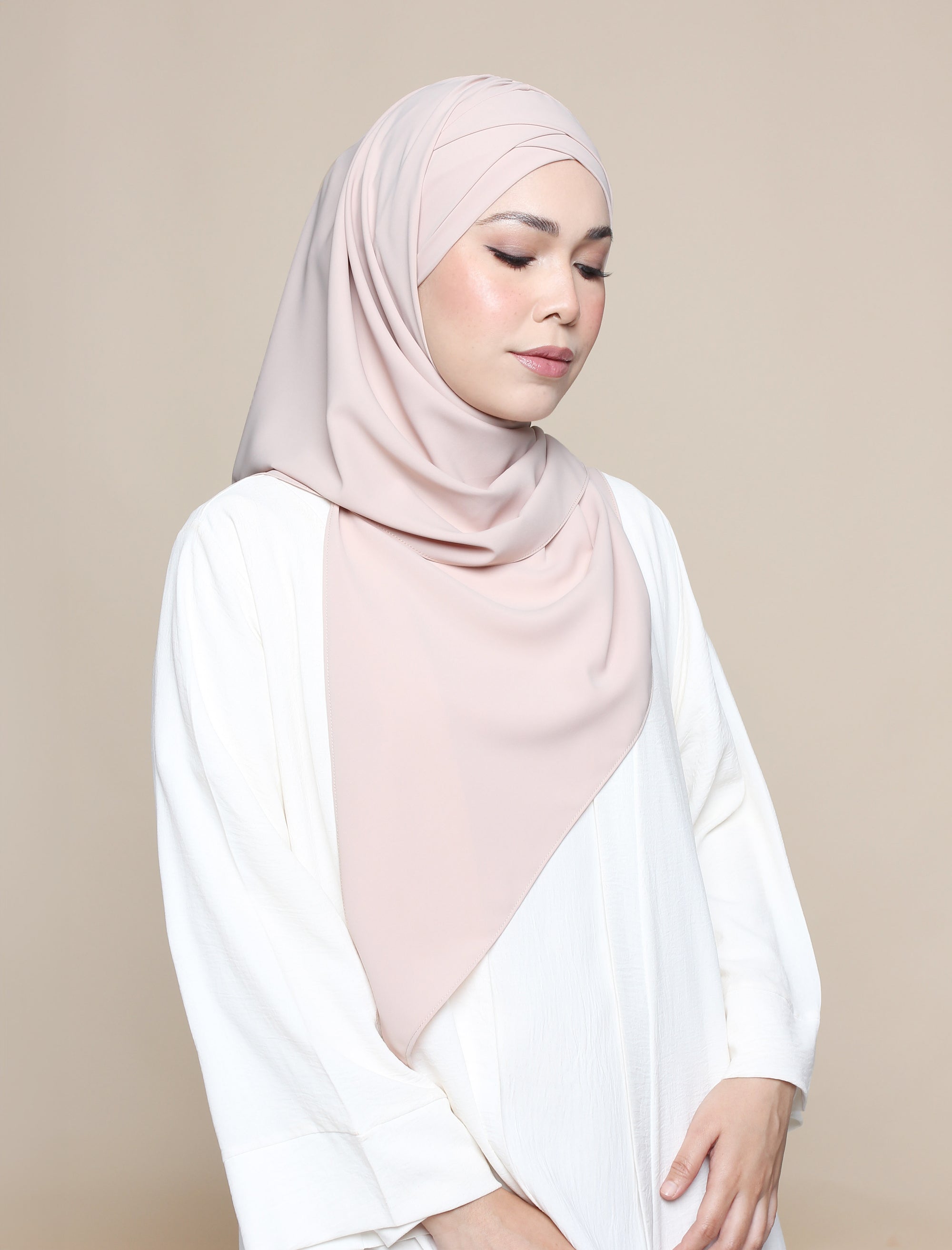 Buttery Tri Lux Turban - Almond