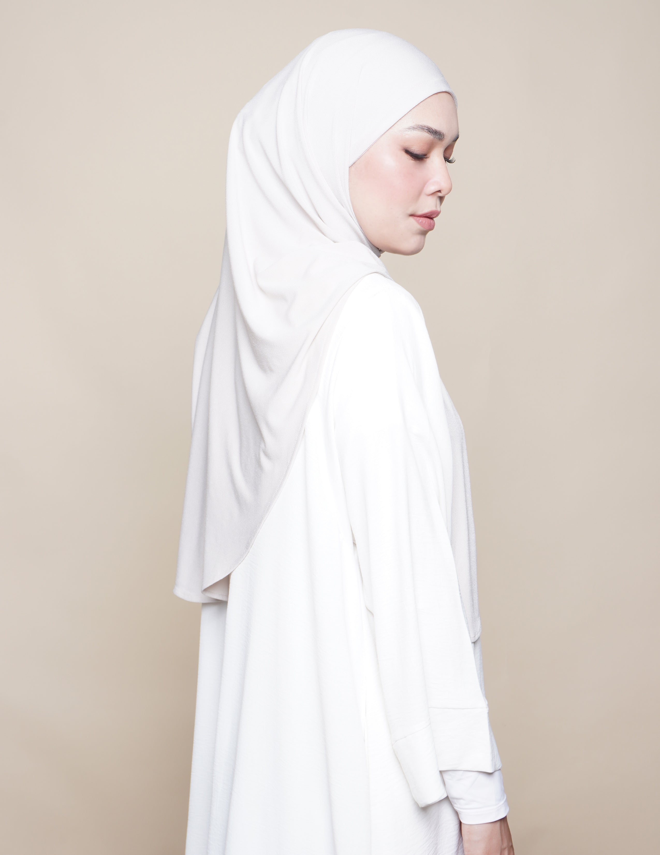 Jannah Moss Crepe - Almond