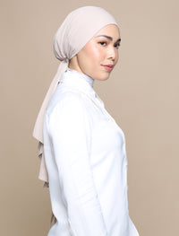 Korean Chiffon Tri Lux Square - Almond