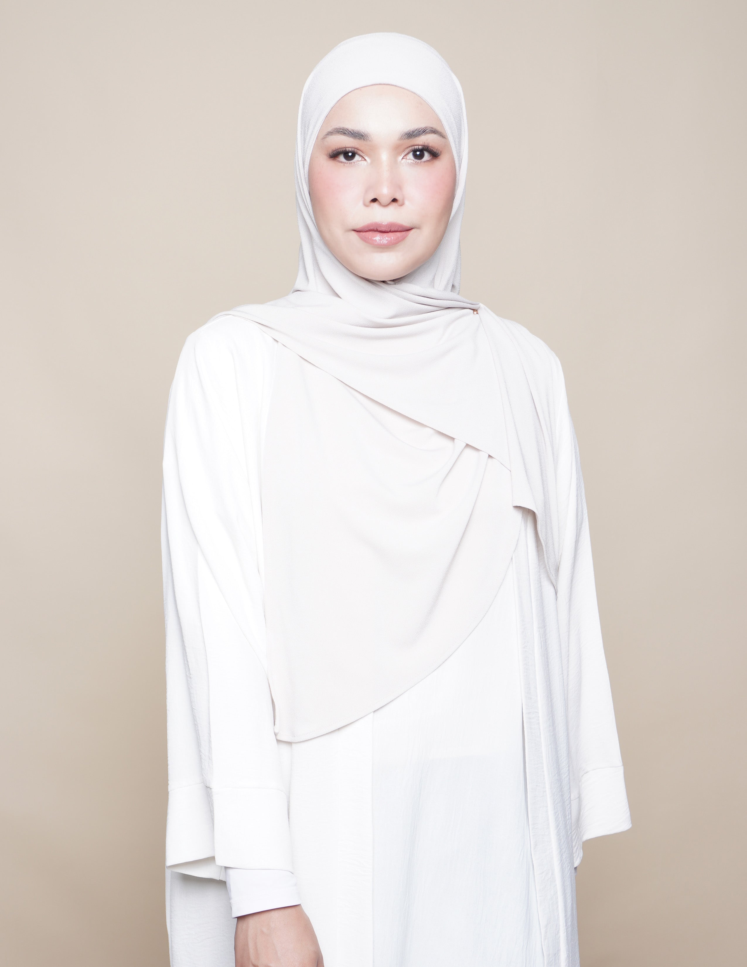 Jannah Moss Crepe - Almond