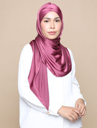 Lux Turban Soft Satin Silk - Berry Pink