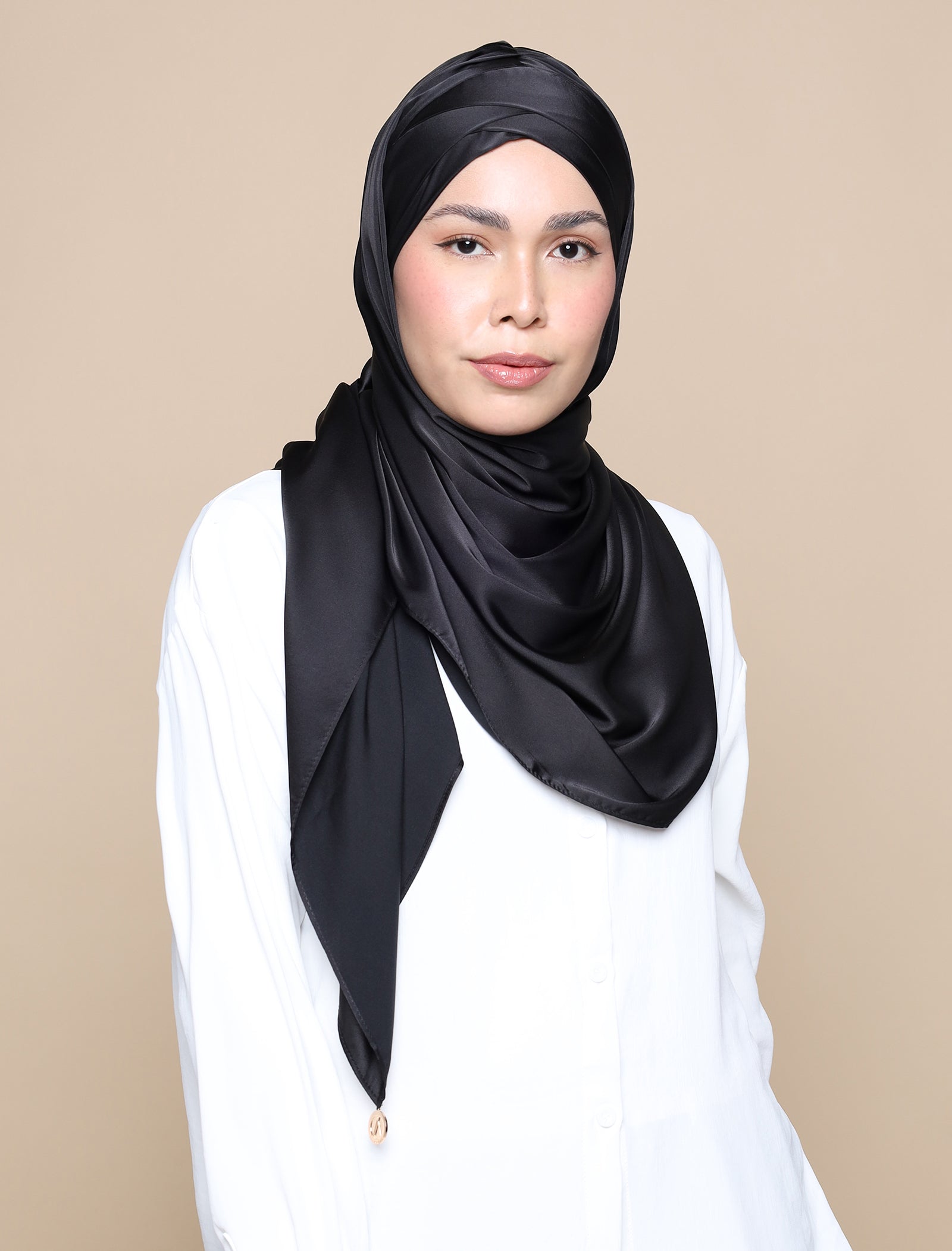 Lux Turban Soft Satin Silk - Black