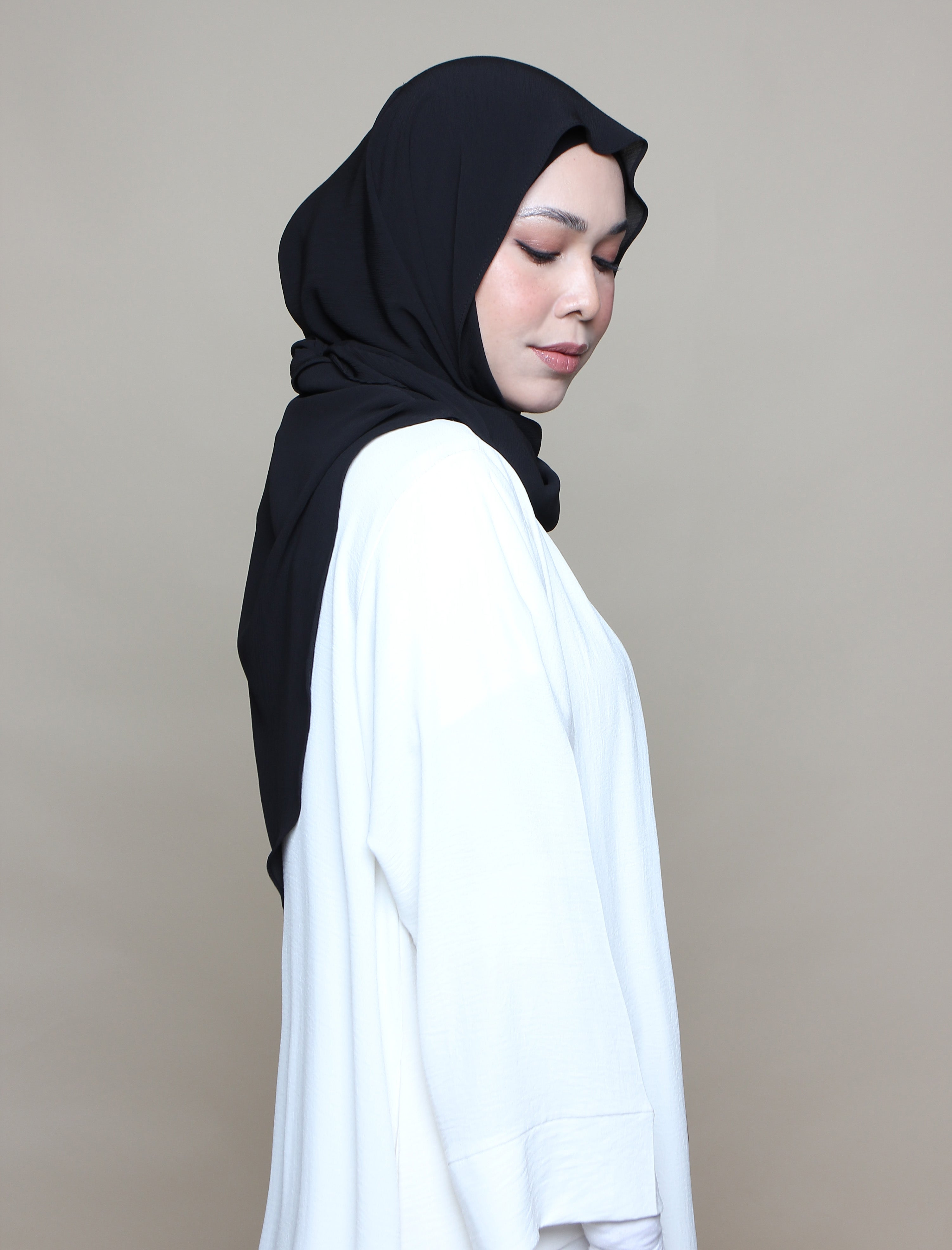 Easy Breezy Tri Chiffon Crinkle - Black