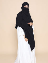 Khimar Crepe - Black
