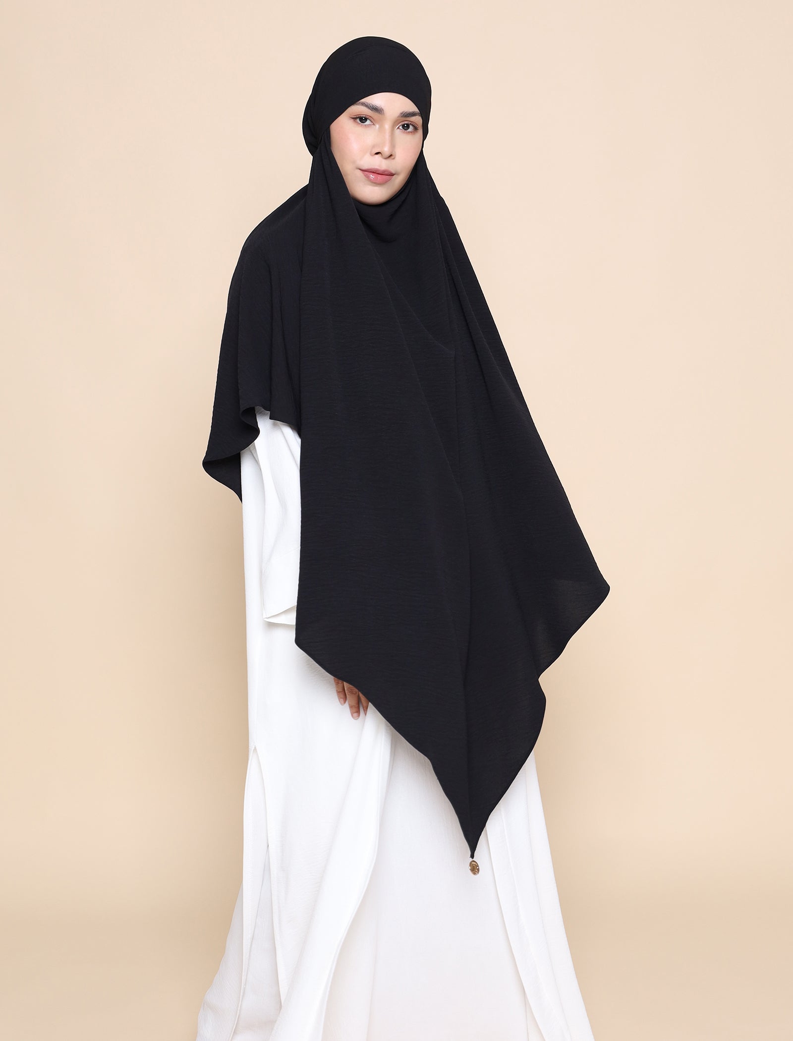 Khimar Crepe - Black