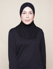 Double V Underscarf - Black