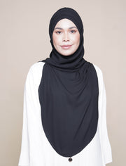 Maryam Soft Chiffon Turban - Black