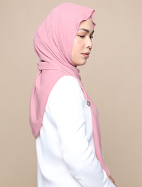 Korean Chiffon Tri Scarf - Blush