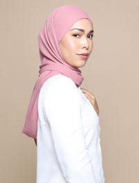 Korean Chiffon Tri Lux Square - Blush