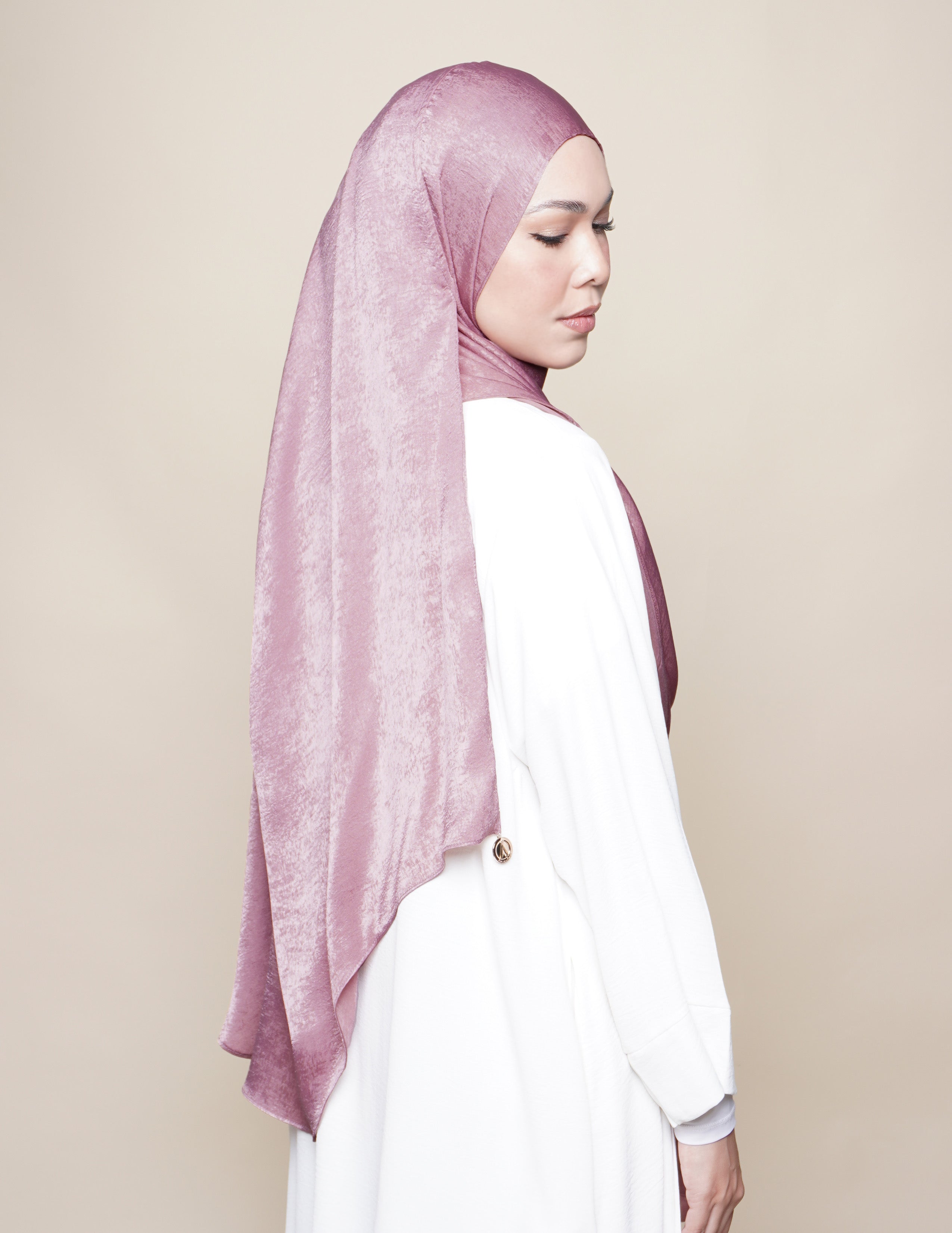 Raudhah Satin Crepe - Blush