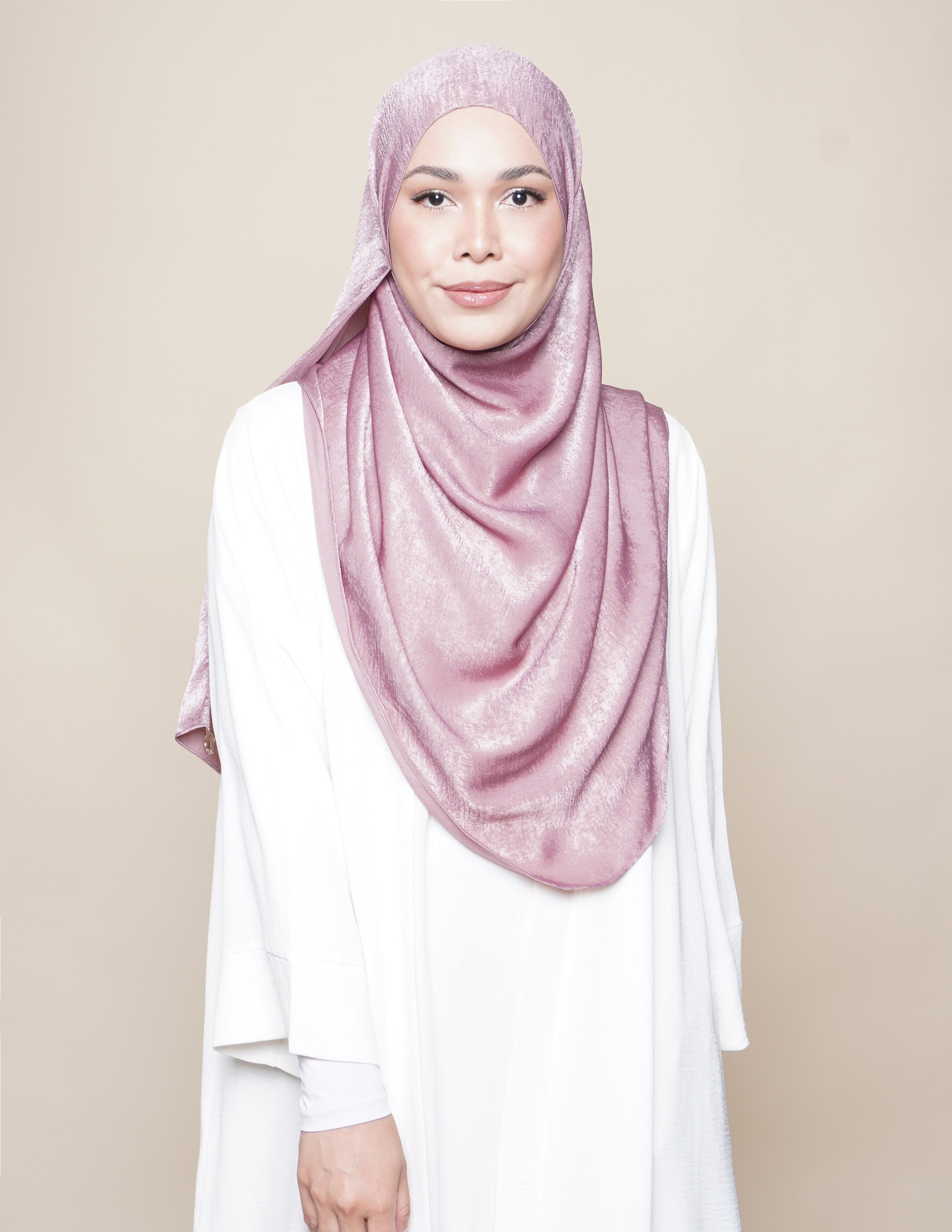 Raudhah Satin Crepe - Blush