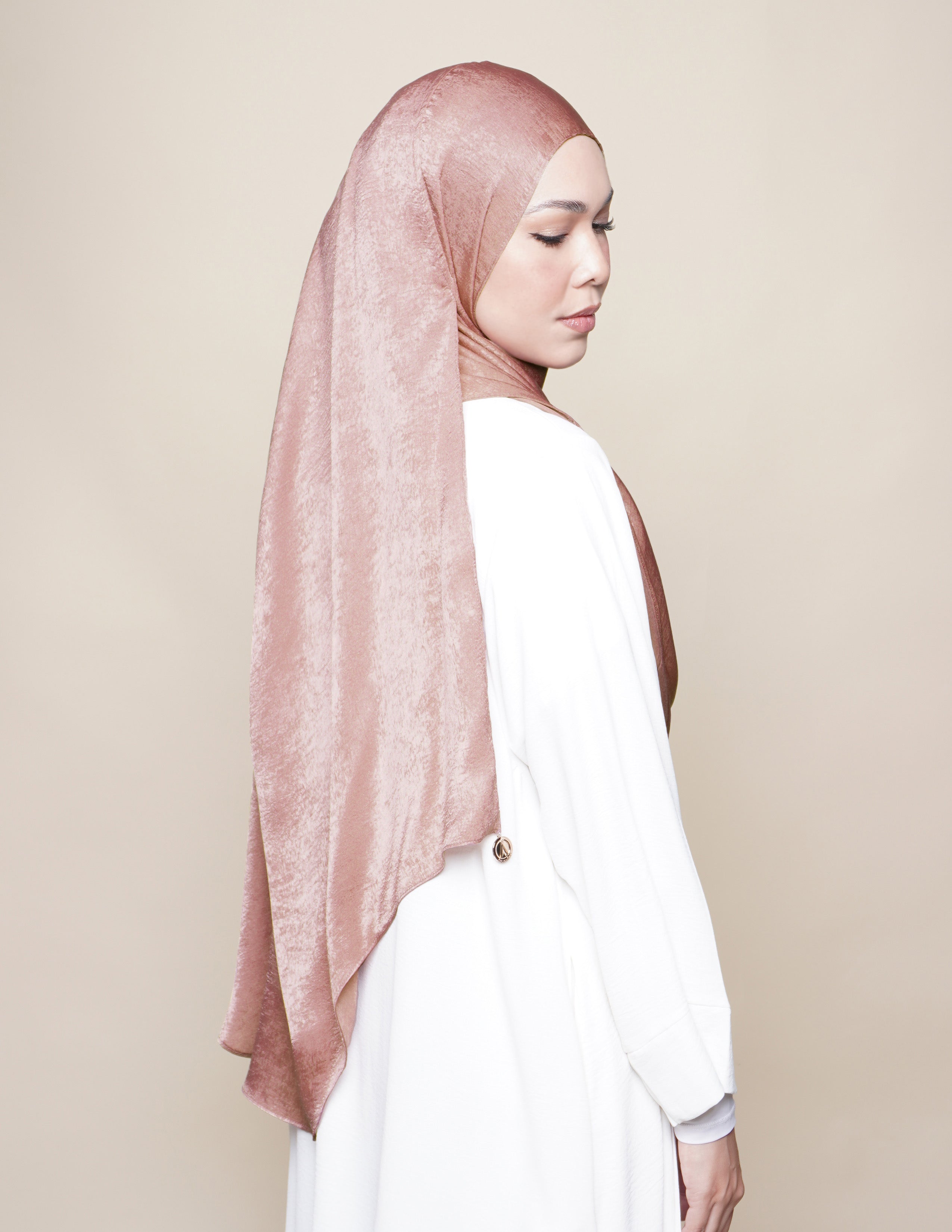 Raudhah Satin Crepe - Bronze
