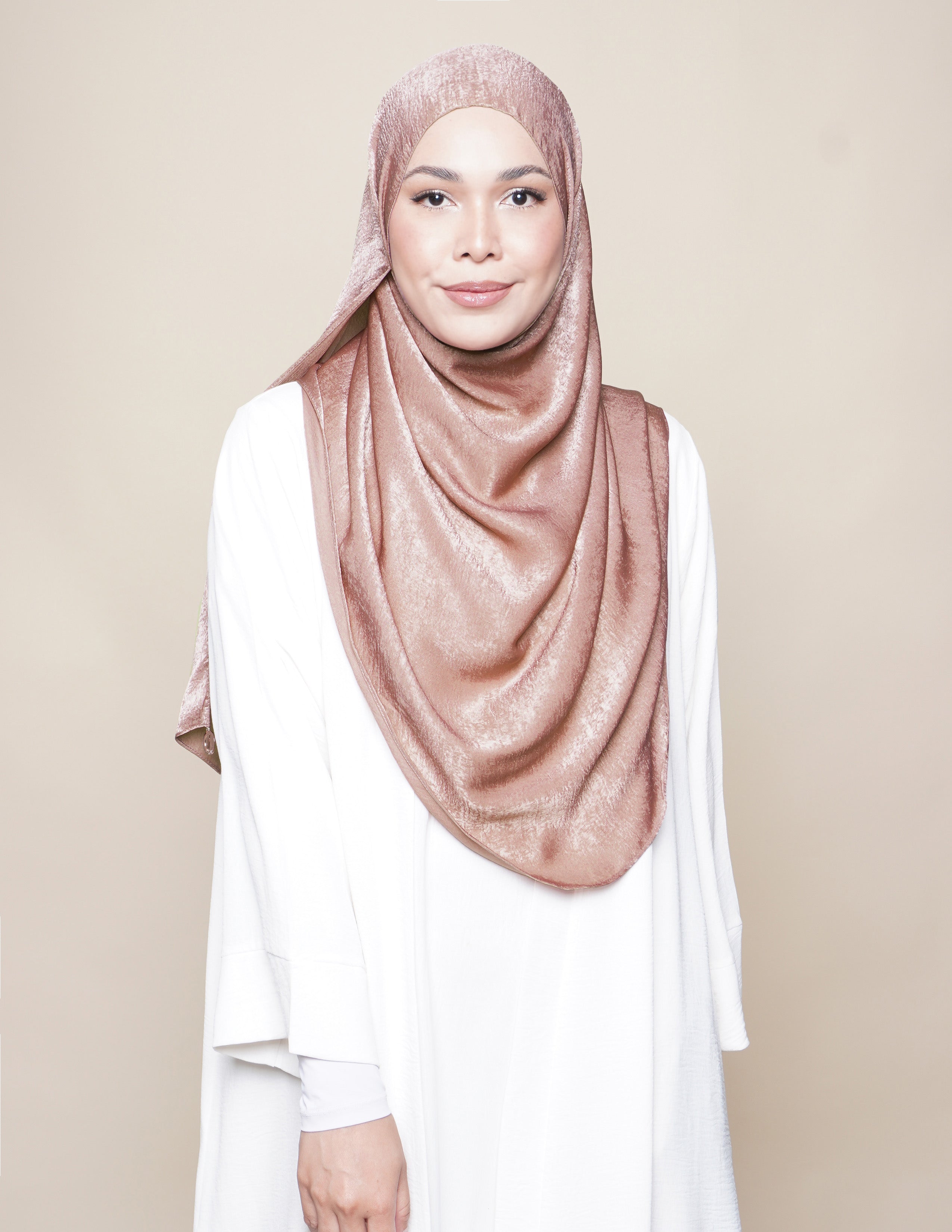 Raudhah Satin Crepe - Bronze