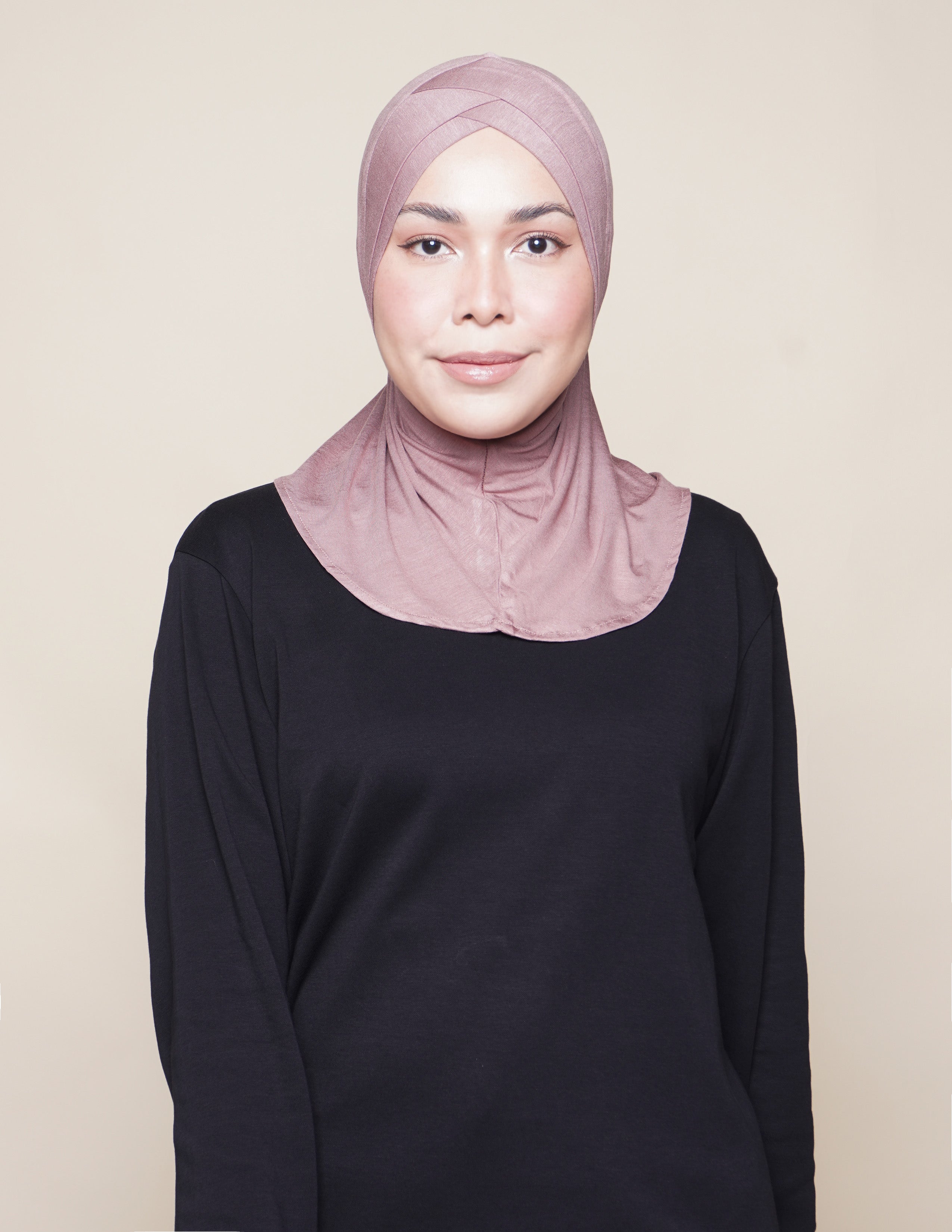 Double V Underscarf - Milk Tea